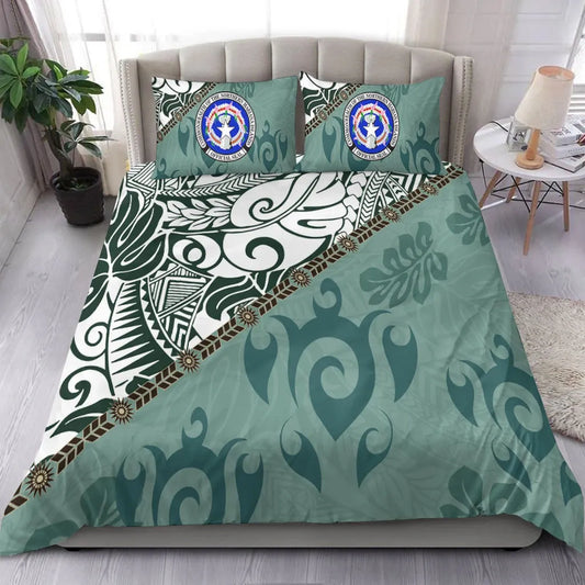 Northern Mariana Bedding Set - Leaves And Turtles