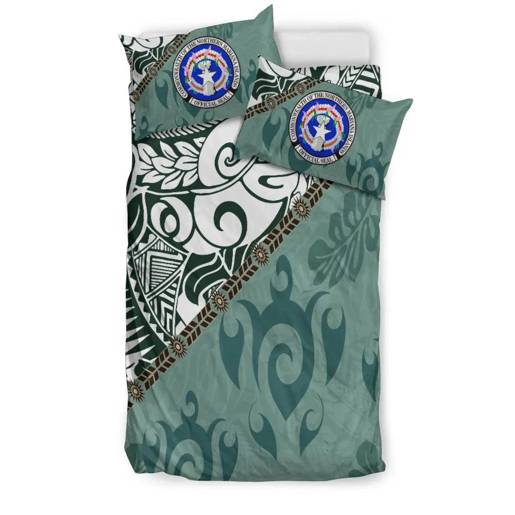 Northern Mariana Bedding Set - Leaves And Turtles