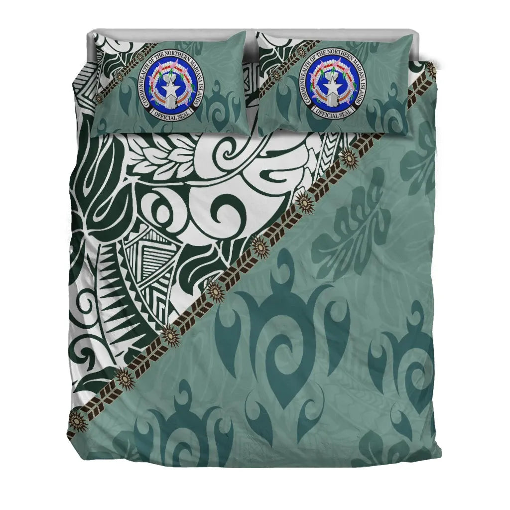 Northern Mariana Bedding Set - Leaves And Turtles