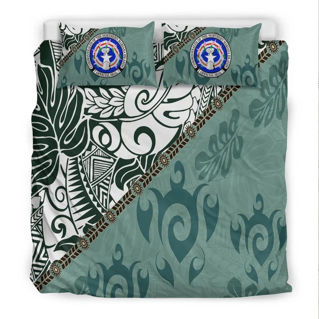 Northern Mariana Bedding Set - Leaves And Turtles