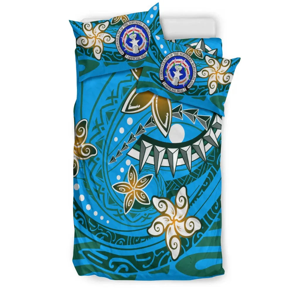 Northern Mariana Bedding Set - Spring Style Blue Color