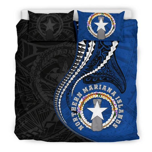 Polynesian Bedding Set - Northern Mariana Islands Duvet Cover Set Kanaloa Tatau Gen Mp