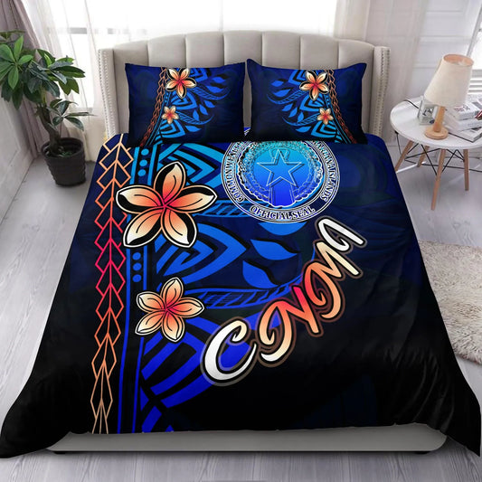 Northern Mariana Islands Bedding Set - Vintage Tribal Mountain