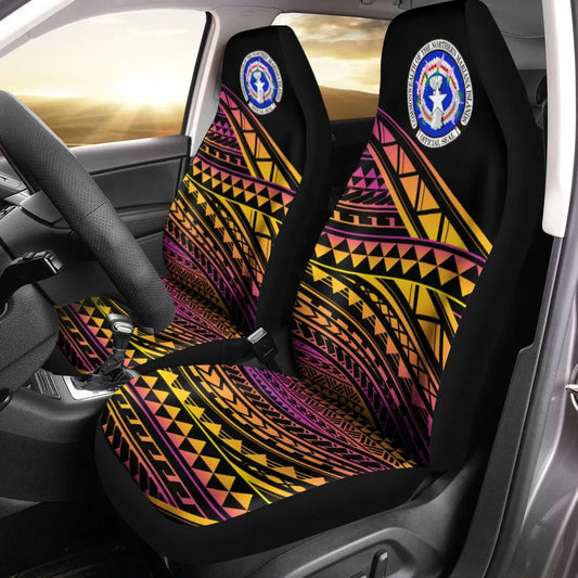 Northern Mariana Islands Car Seat Cover - Special Polynesian Ornaments