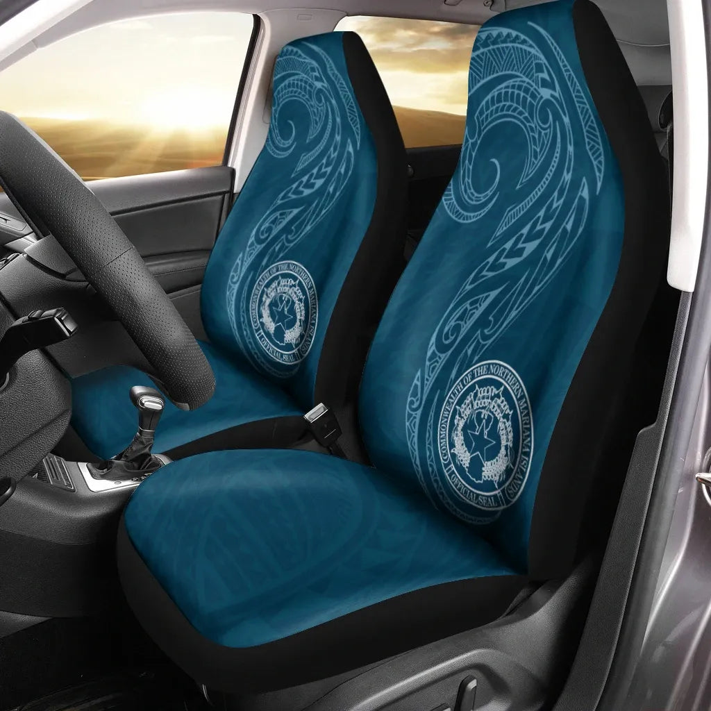 Northern Mariana Islands Car Seat Covers - Polynesian Style