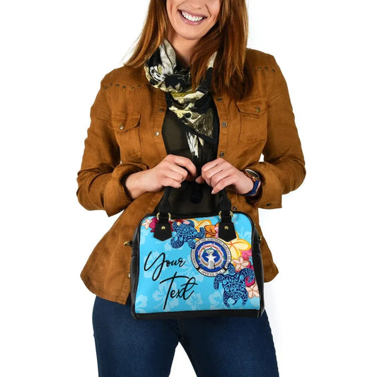 Northern Mariana Islands Custom Personalised Shoulder Handbag -Tropical Style