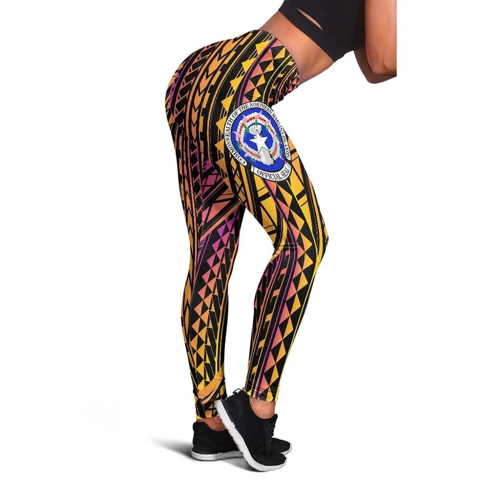Northern Mariana Islands Legging - Special Polynesian Ornaments