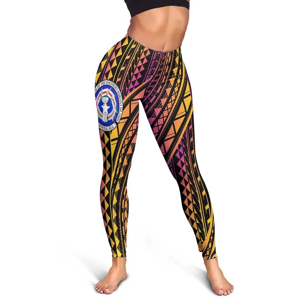 Northern Mariana Islands Legging - Special Polynesian Ornaments