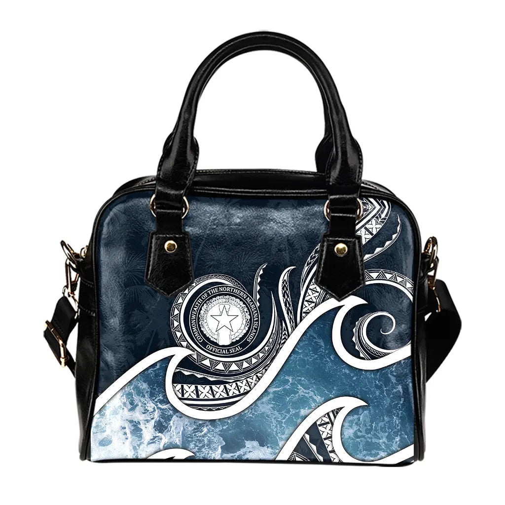 Northern Mariana Islands Polynesian Shoulder Handbag - Ocean Style