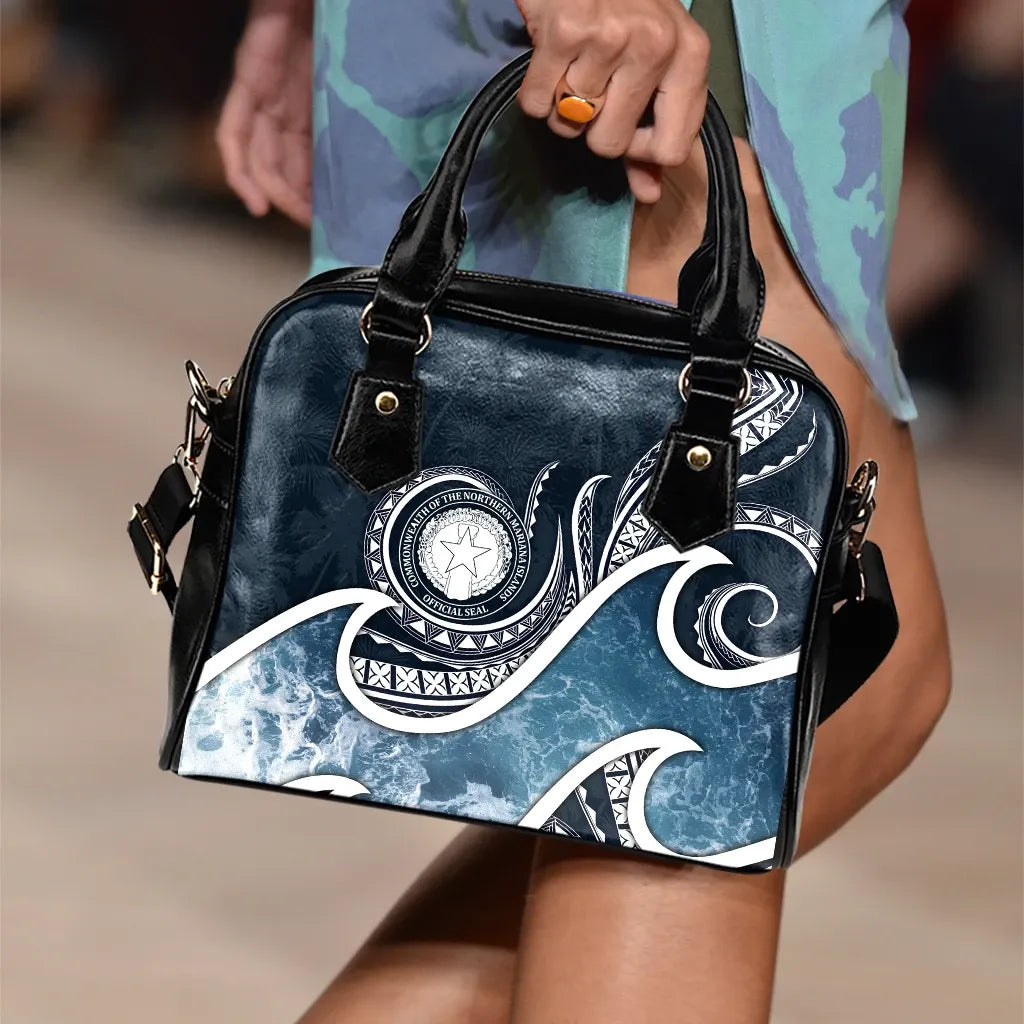 Northern Mariana Islands Polynesian Shoulder Handbag - Ocean Style