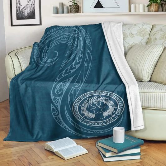 Northern Mariana Islands Premium Blanket -  Polynesian Style