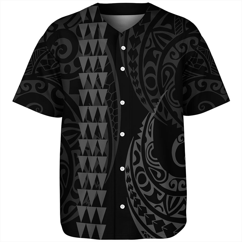 Hawaii Baseball Shirt Polynesia Kakau Style
