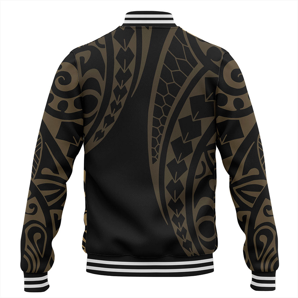 Hawaii Baseball Jacket Polynesia Kakau Style