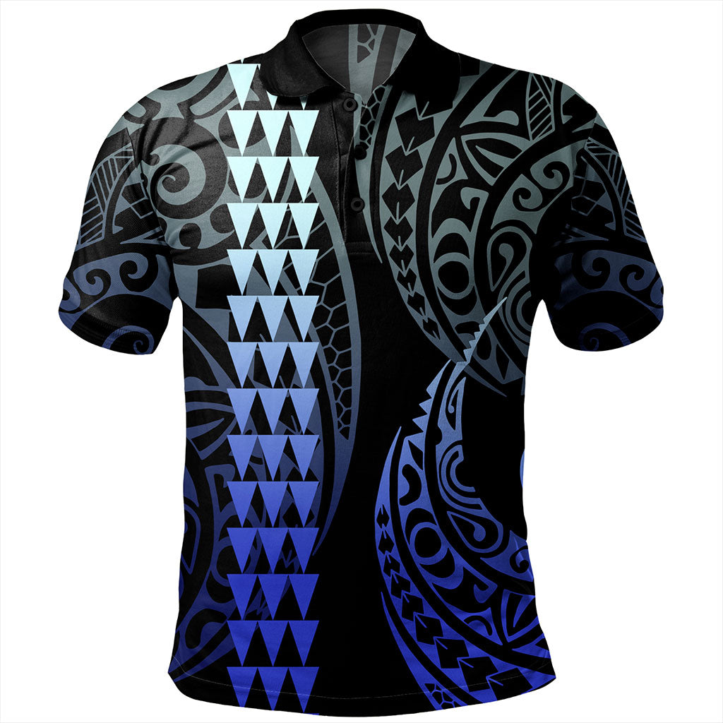 Hawaii Polo Shirt Polynesian Kakau Style Ver.1
