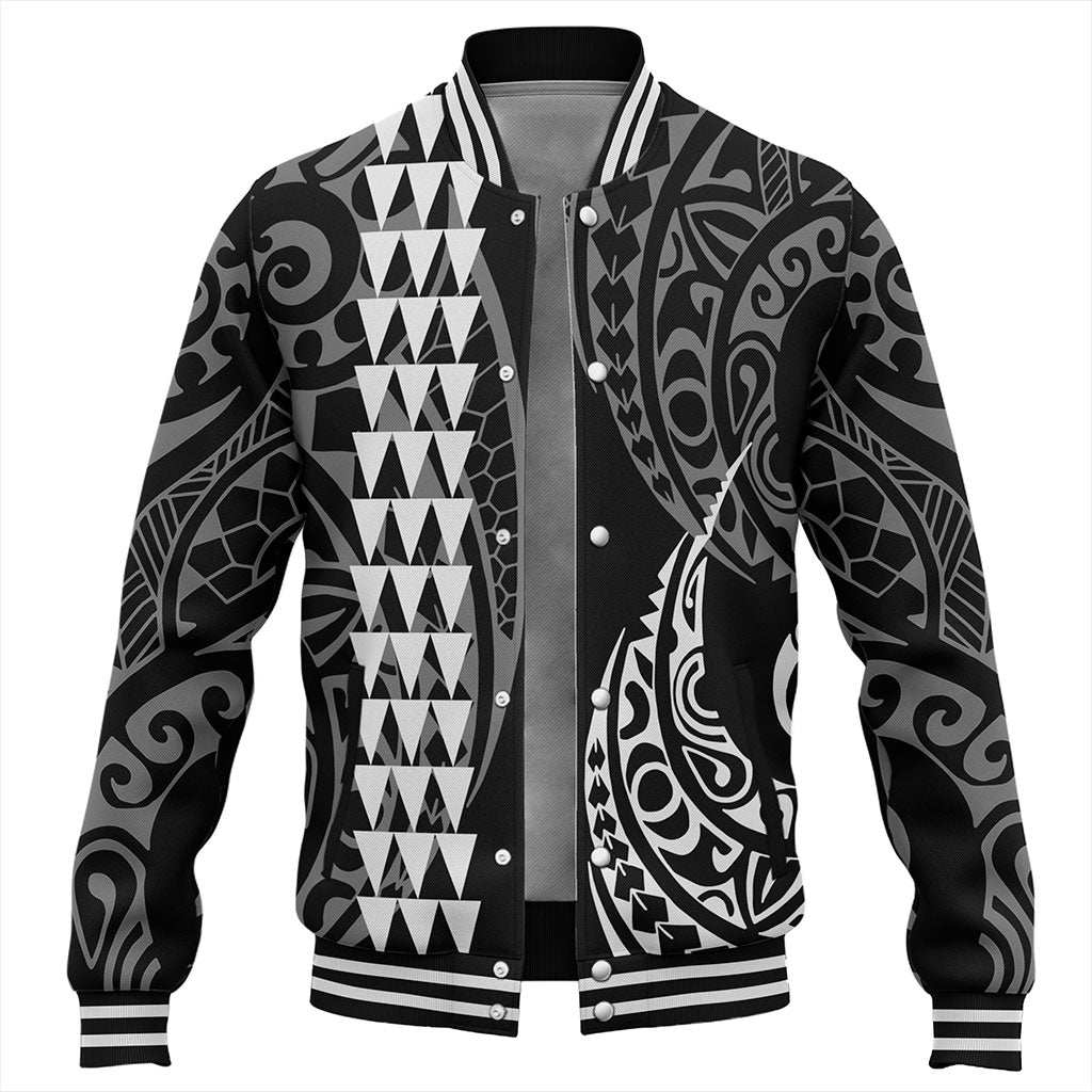 Hawaii Baseball Jacket Polynesia Kakau Style