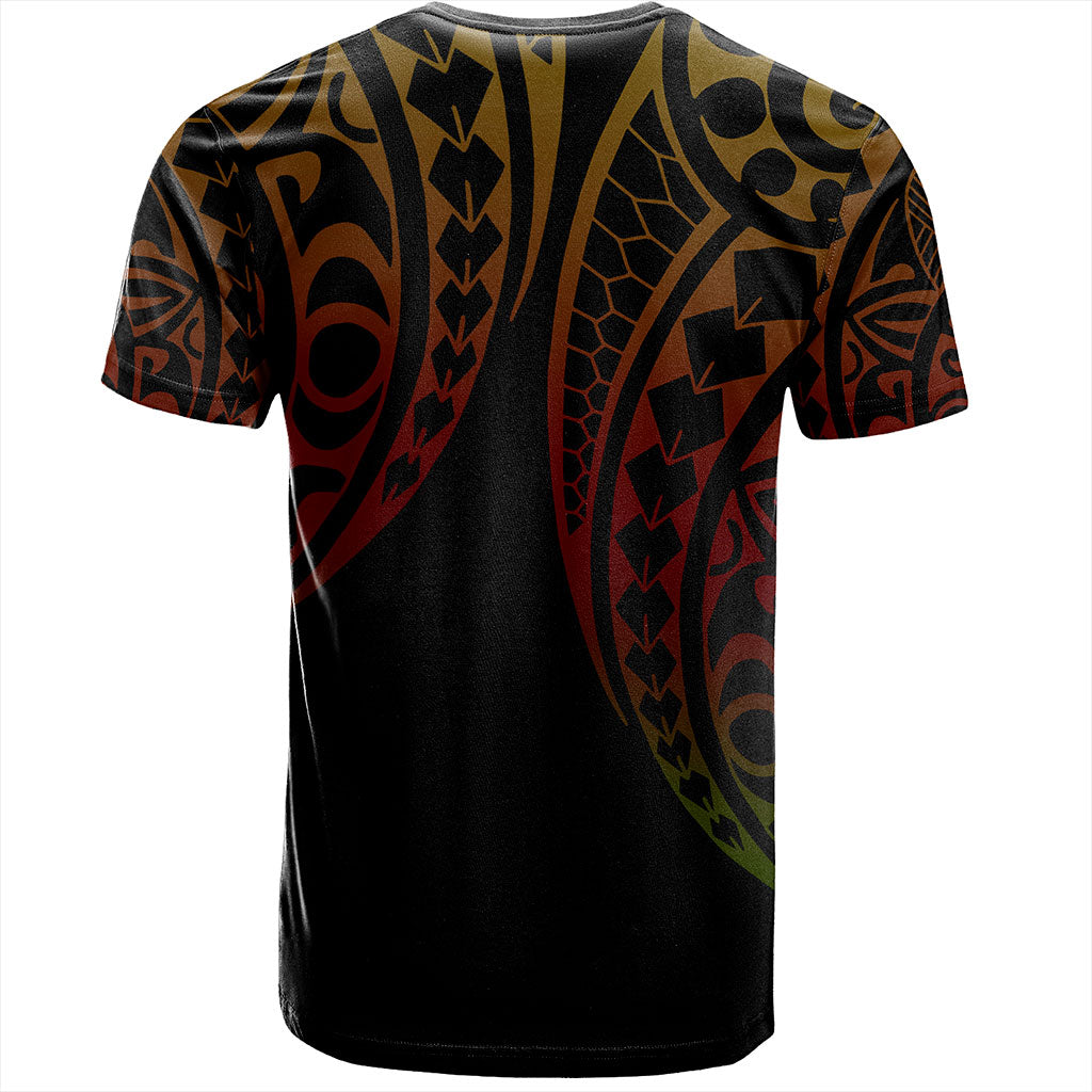 Hawaii T-Shirt Polynesia Kakau Style