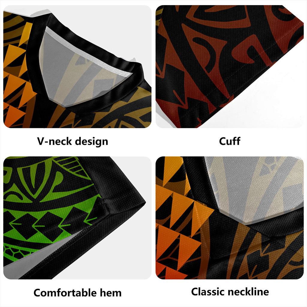 Hawaii Rugby Jersey Polynesia Kakau Style
