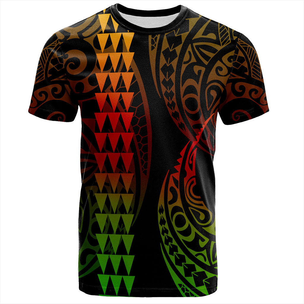 Hawaii T-Shirt Polynesia Kakau Style