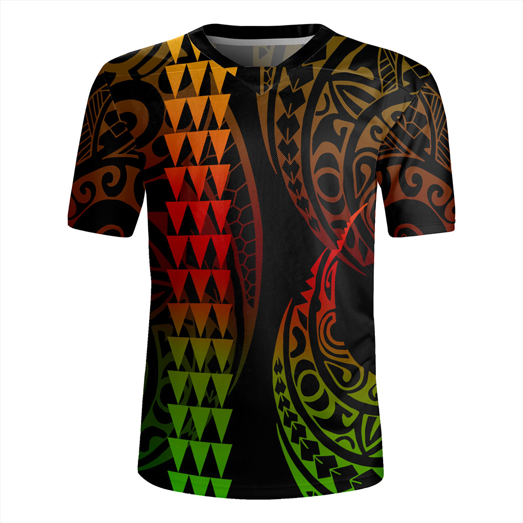 Hawaii Rugby Jersey Polynesia Kakau Style