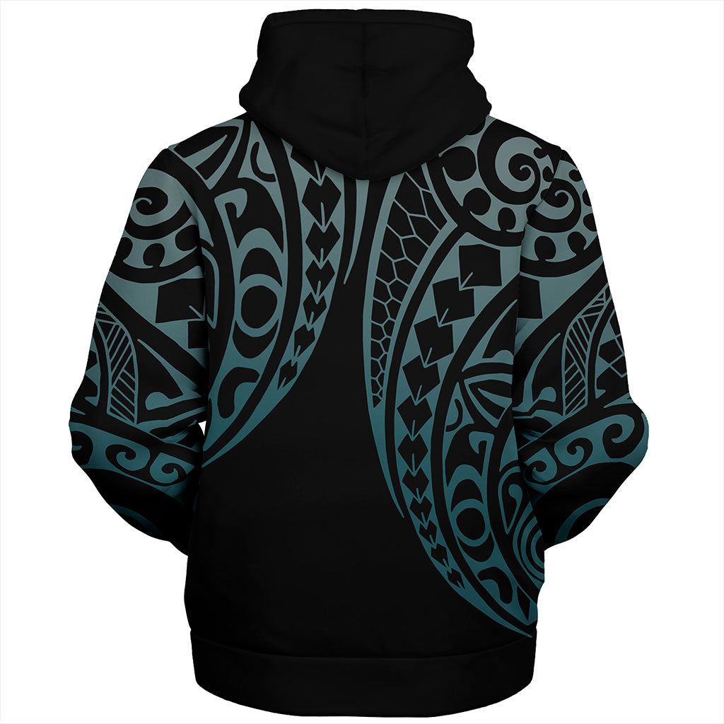 Hawaii Sherpa Hoodie Polynesian Kakau Style Ver.1