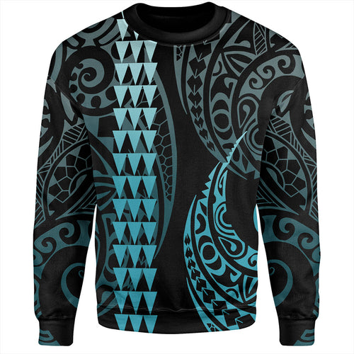 Hawaii Sweatshirt Polynesian Kakau Style Ver.1