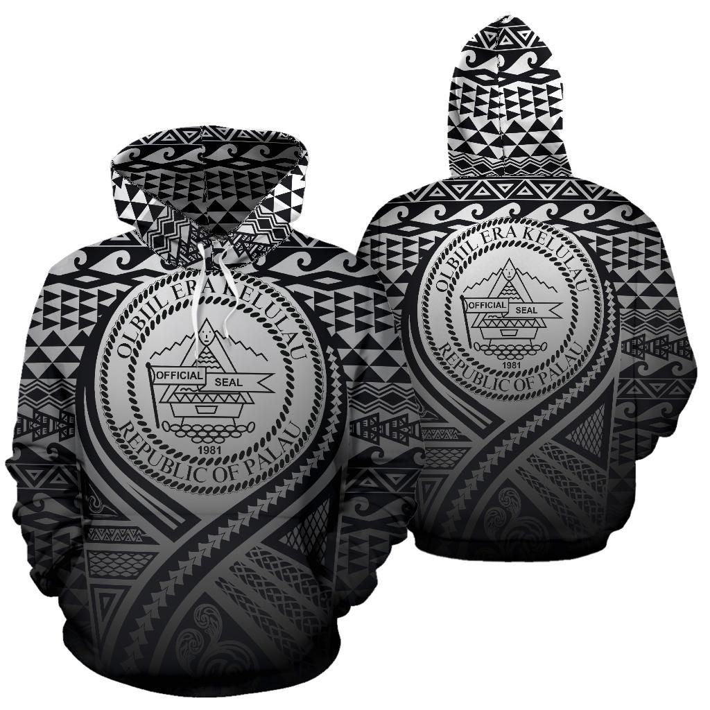 Palau All Over Hoodie Lift Up Black