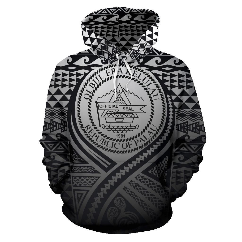 Palau All Over Hoodie Lift Up Black