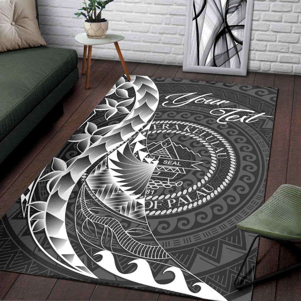 Palau Area Rug - Custom Personalised Polynesian Pattern Style