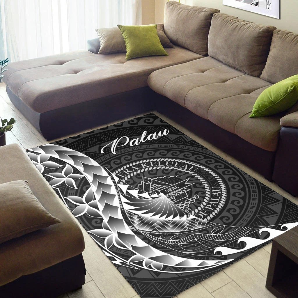 Palau Area Rug - Polynesian Pattern Style