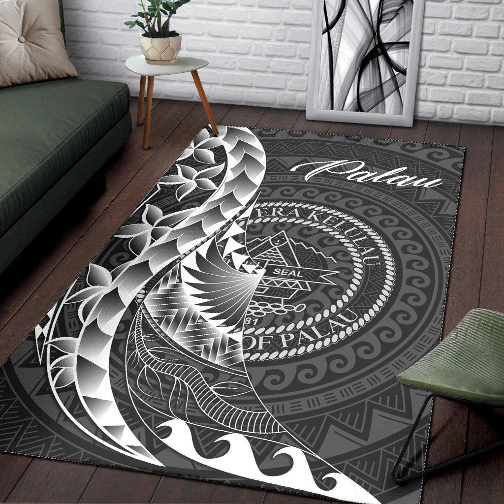 Palau Area Rug - Polynesian Pattern Style