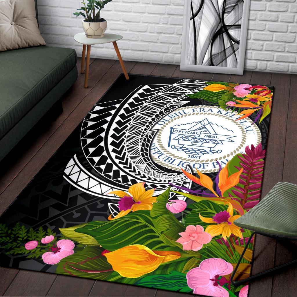Palau Area Rug - Seal Spiral Polynesian Patterns