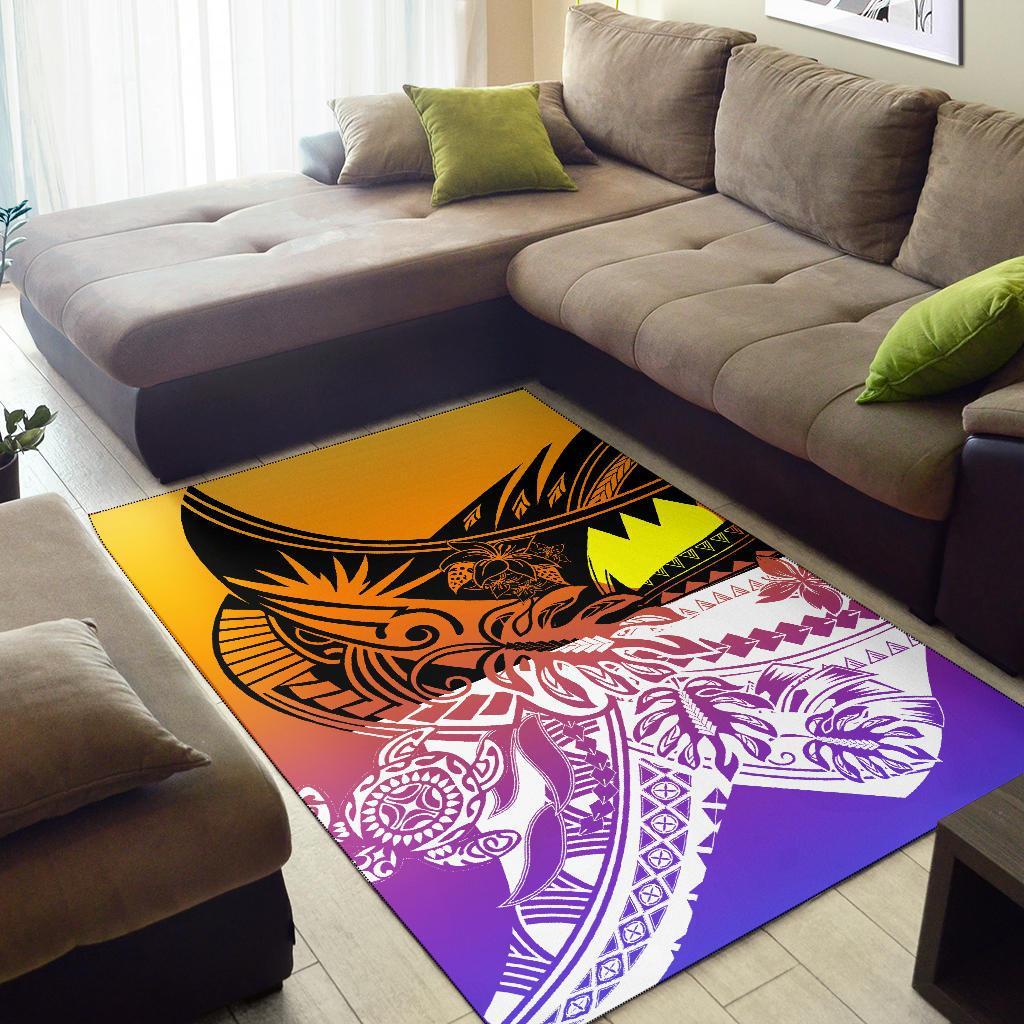 Palau Area Rug - Tribal Jungle Pattern