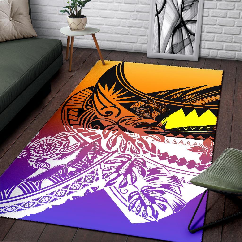 Palau Area Rug - Tribal Jungle Pattern
