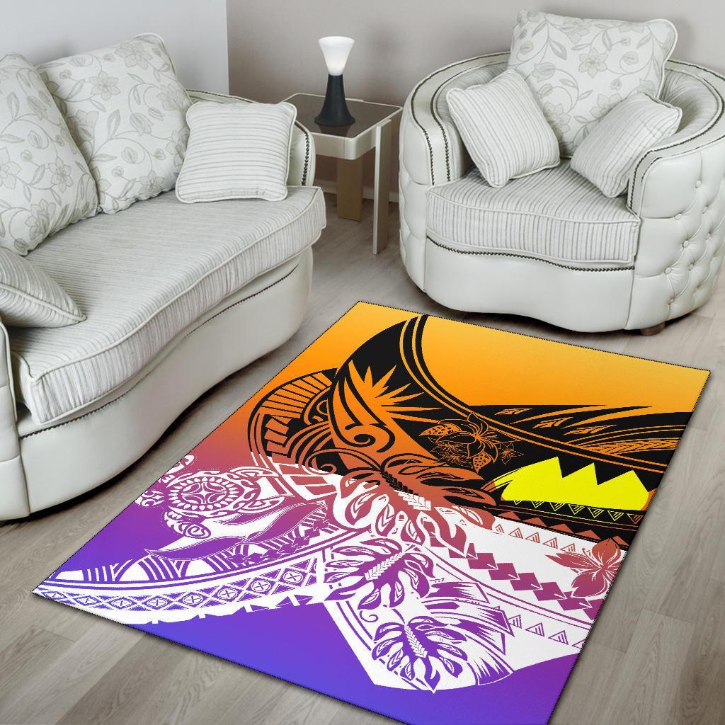 Palau Area Rug - Tribal Jungle Pattern
