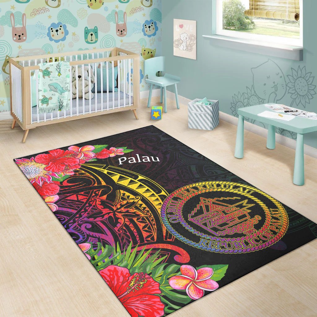 Palau Area Rug - Tropical Hippie Style