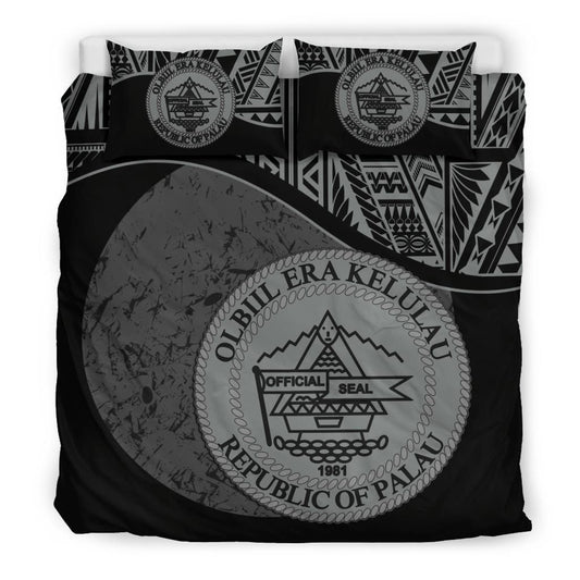 Palau Duvet Cover Set - Palau Coat Of Arms Blue