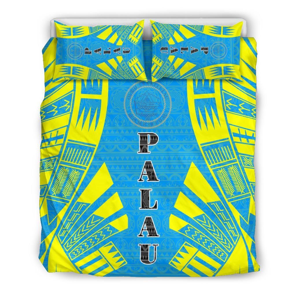 Palau Duvet Cover Set - Polynesian Tattoo Flag