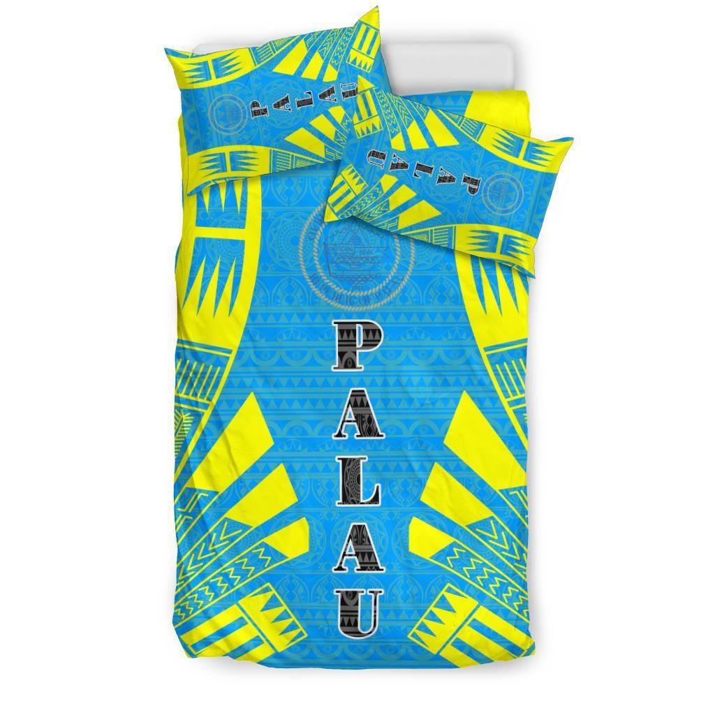 Palau Duvet Cover Set - Polynesian Tattoo Flag