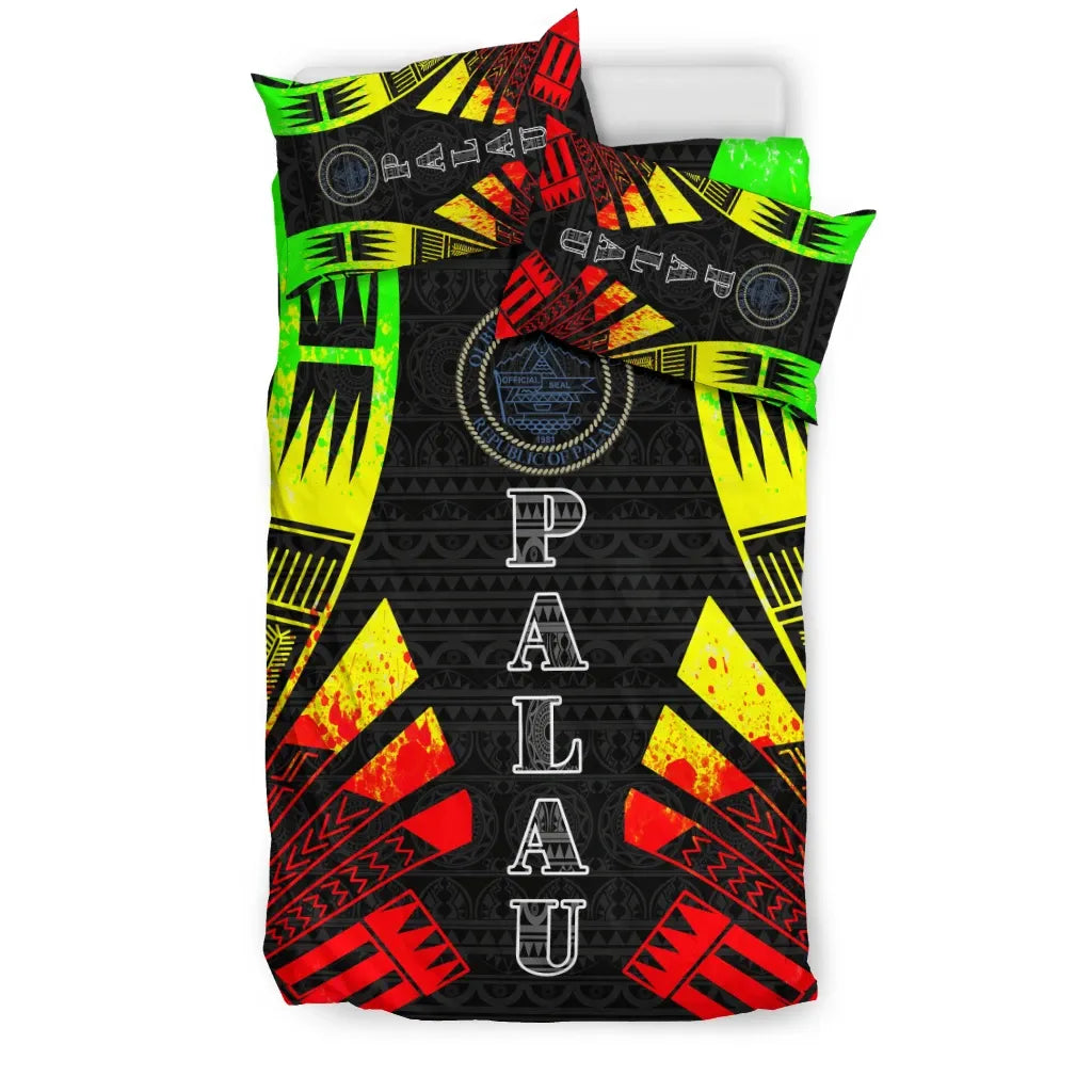 Palau Duvet Cover Set - Polynesian Tattoo Reggae