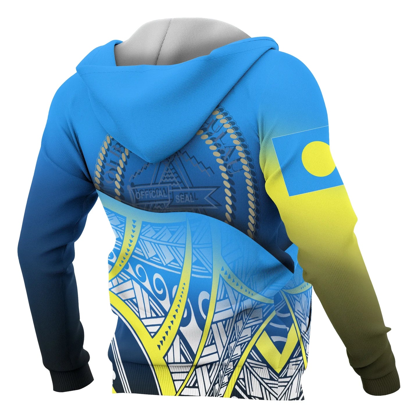 Palau Coat Of rms Hoodie - Polynesian Pattern