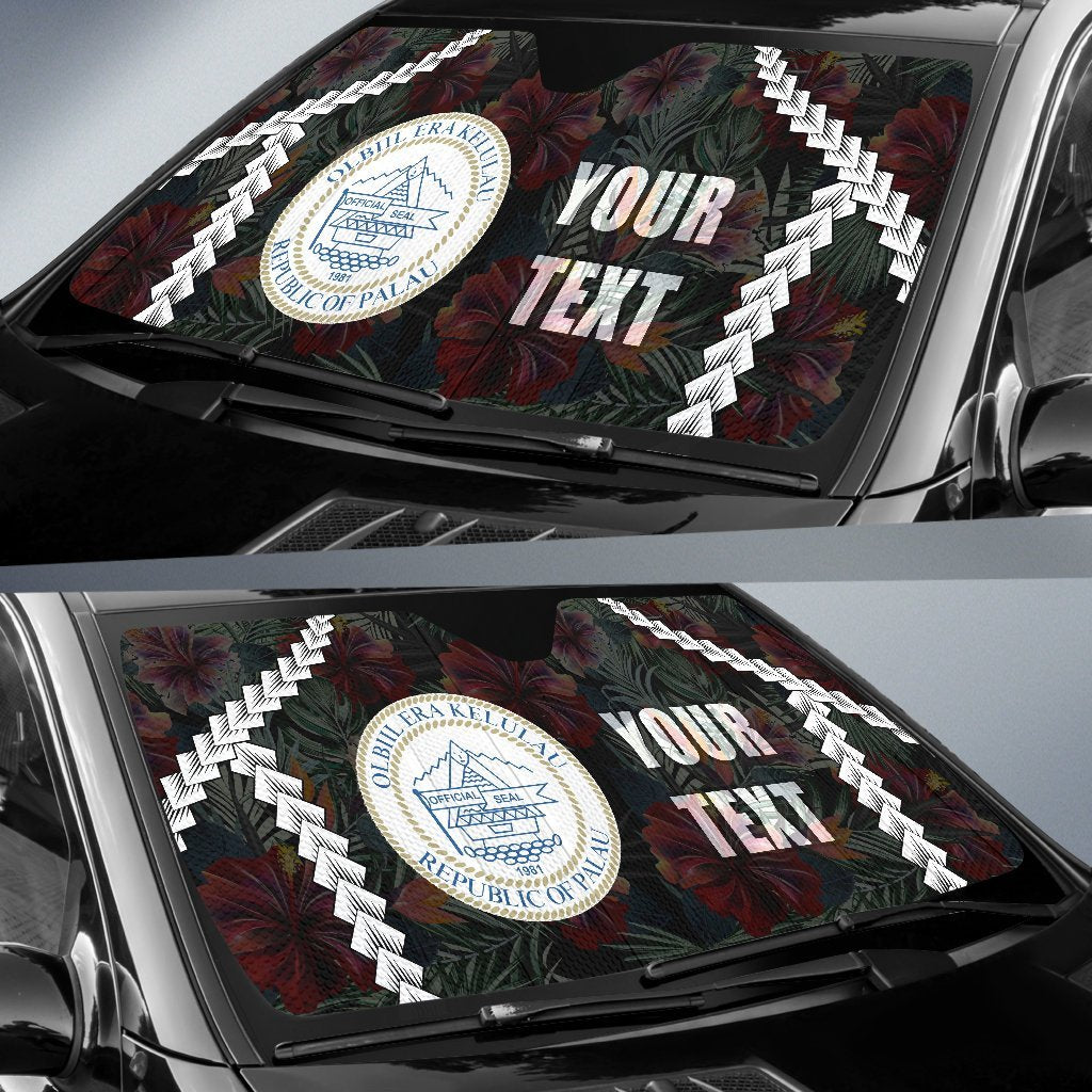 Palau Custom Personalised Auto Sun Shades - Chain Polynesian