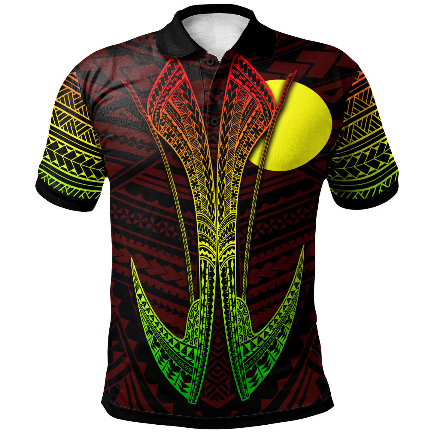 Palau Custom Personalised  Polo Shirt - Fish Hook Ver2