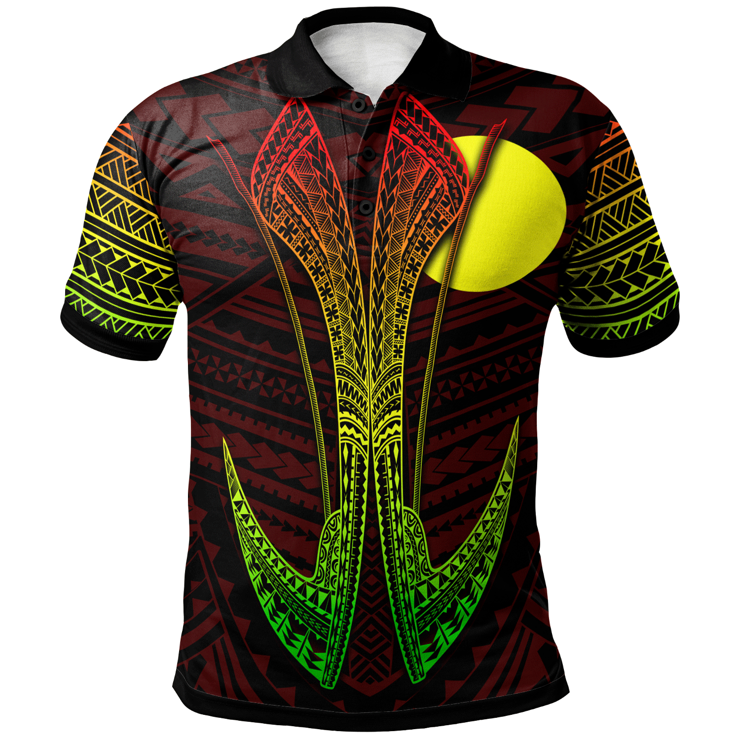 Palau Custom Personalised  Polo Shirt - Fish Hook Ver2