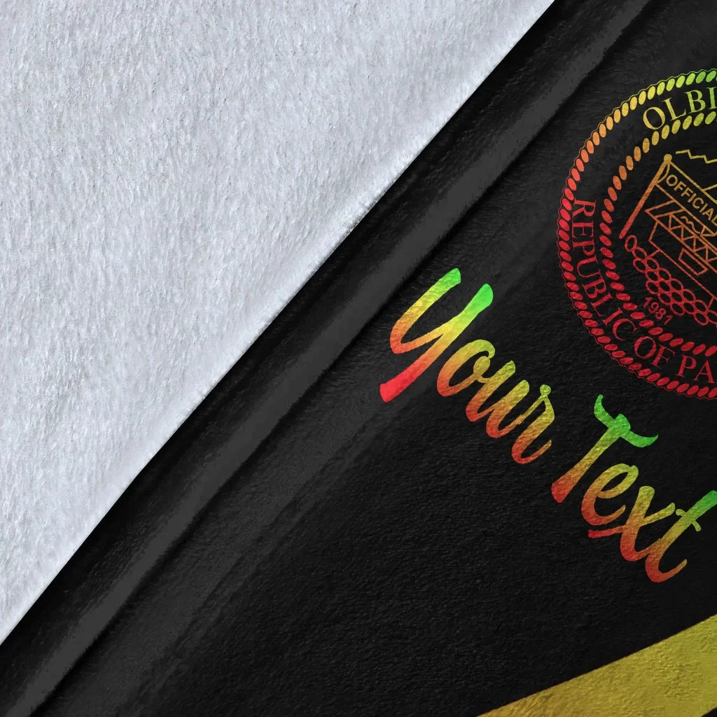 Palau Custom Personalised Premium Blanket - Reggae Polynesian Tentacle Tribal Pattern Crest