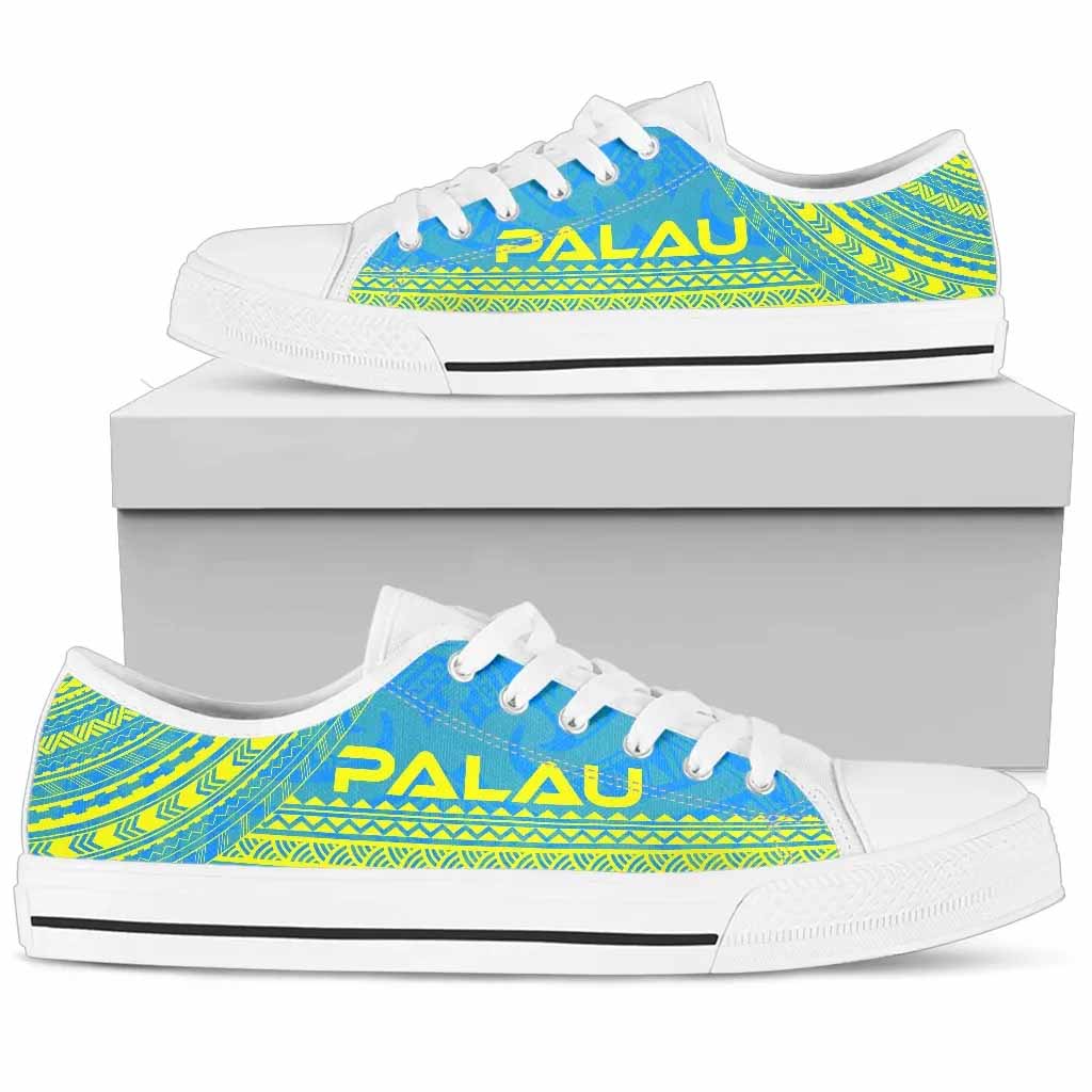 Palau Low Top Shoes - Polynesian Flag Chief Version