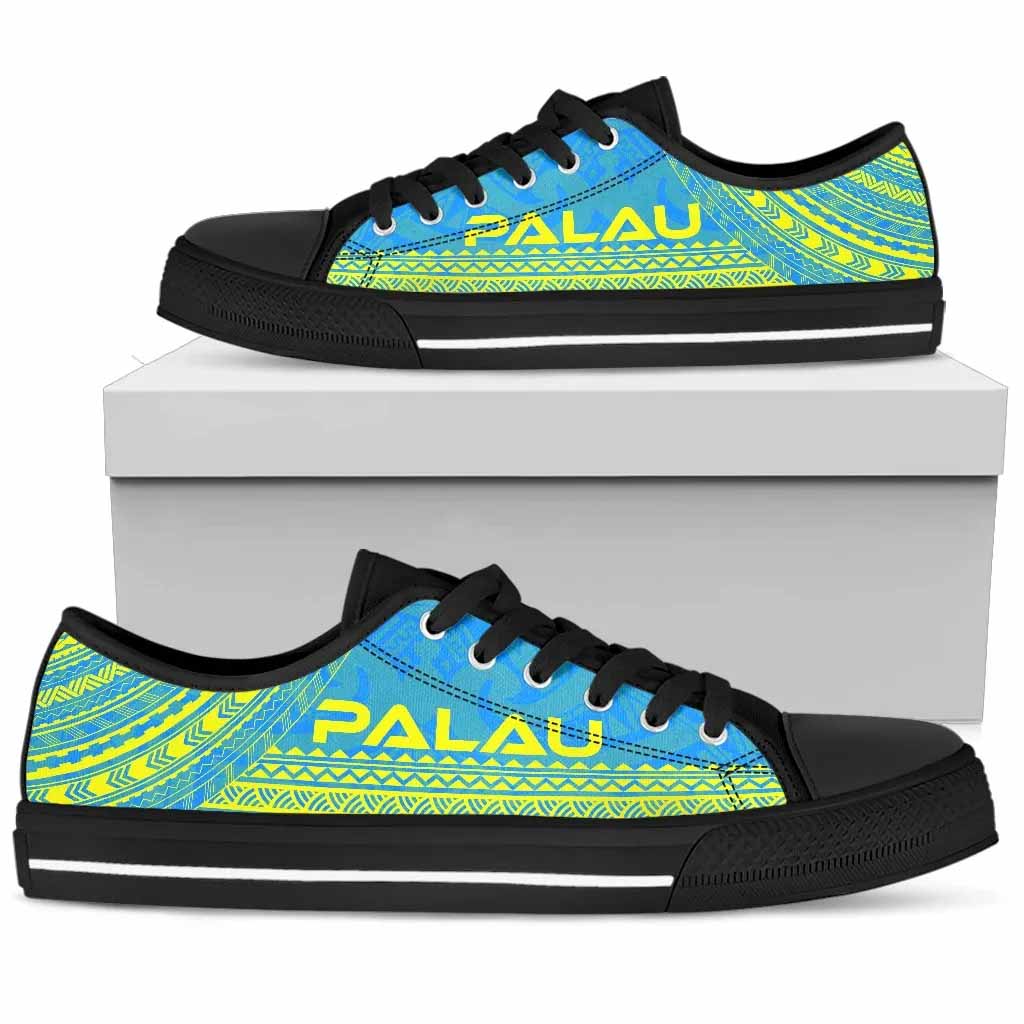 Palau Low Top Shoes - Polynesian Flag Chief Version