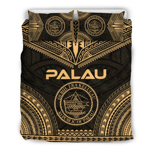 Palau Polynesian Chief Duvet Cover Set - Gold Version