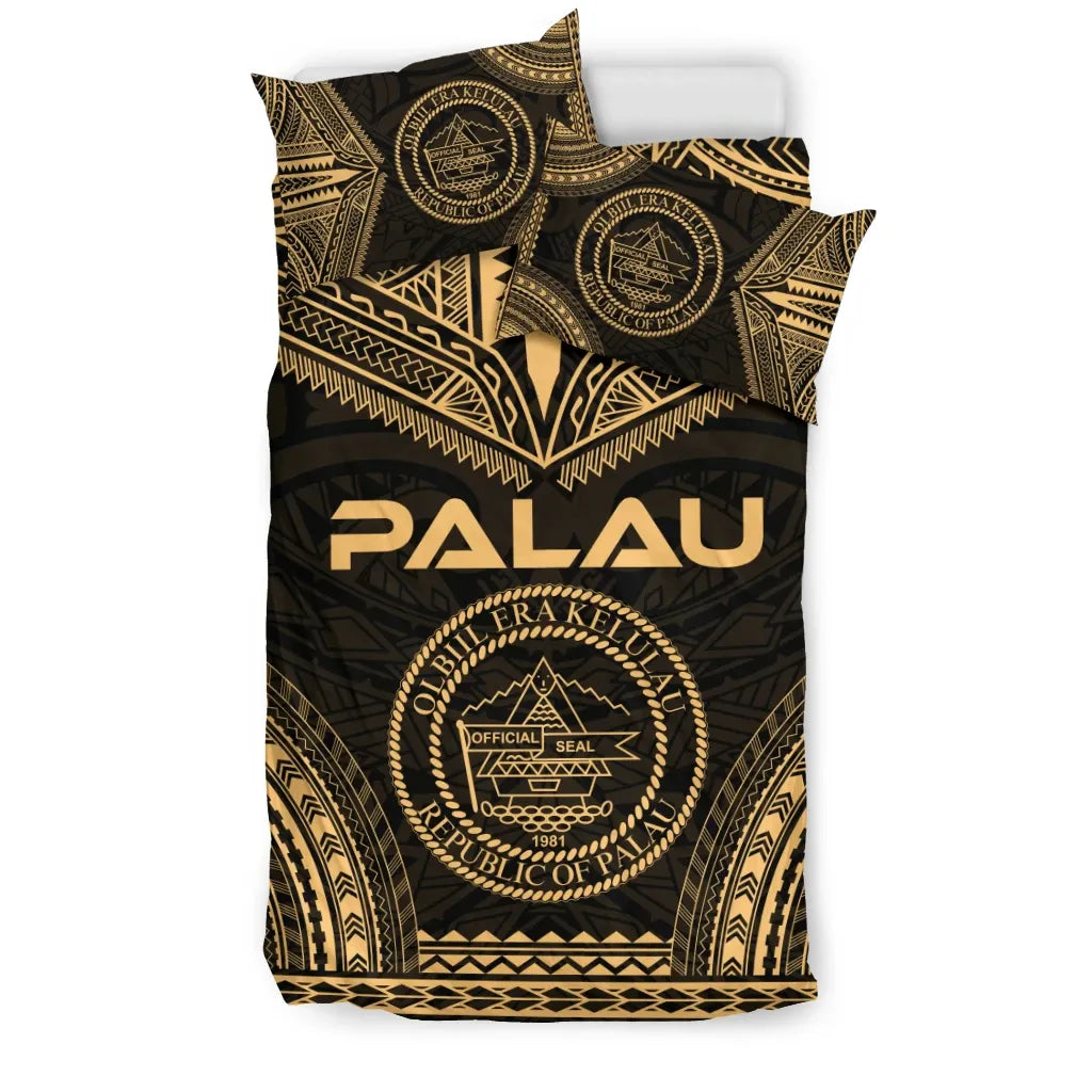 Palau Polynesian Chief Duvet Cover Set - Gold Version