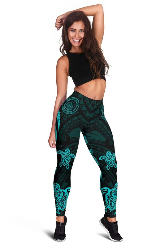 Palau Legging - Turquoise Tentacle Turtle