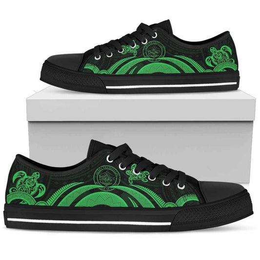 Palau Low Top Canvas Shoes - Green Tentacle Turtle